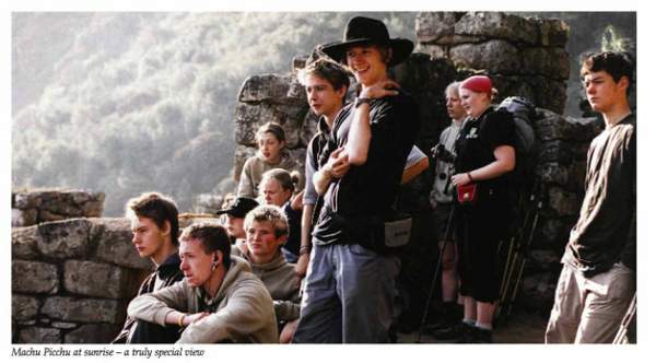 The College Academic Departments Machu Picchu at sunrise - a truly special view